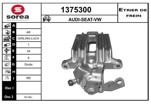SNRA 1375300 Bremssattel hinten rechts 1375300: Kaufen Sie zu einem guten Preis in Polen bei 2407.PL!