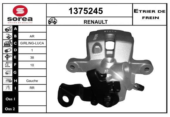 SNRA 1375245 Brake caliper rear left 1375245: Buy near me in Poland at 2407.PL - Good price!