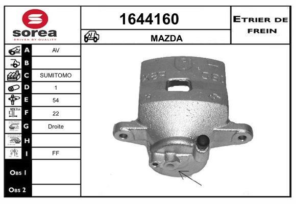 SNRA 1644160 Суппорт тормозной передний правый 1644160: Отличная цена - Купить в Польше на 2407.PL!