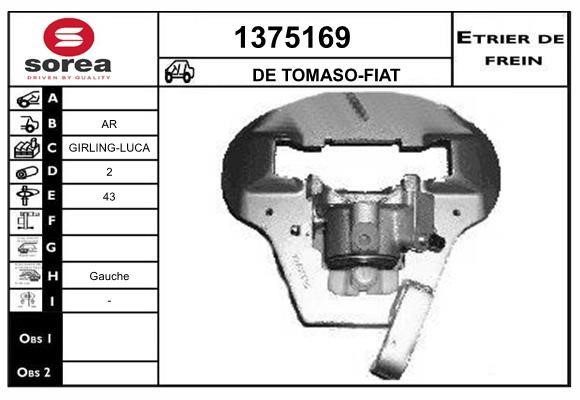 SNRA 1375169 Суппорт тормозной 1375169: Отличная цена - Купить в Польше на 2407.PL!