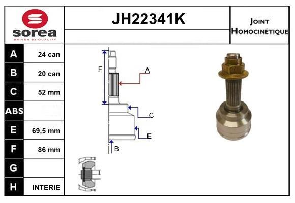 SNRA JH22341K Przegub homokinetyczny JH22341K: Dobra cena w Polsce na 2407.PL - Kup Teraz!