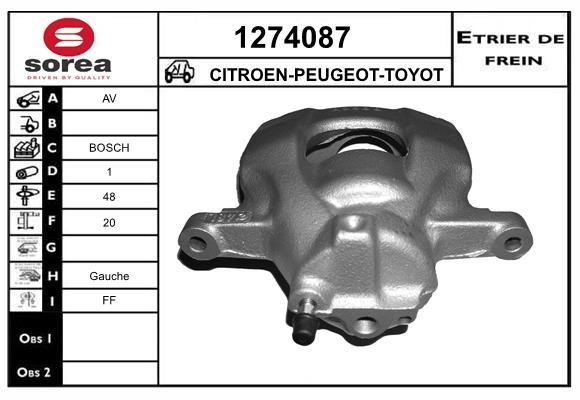 SNRA 1274087 Суппорт тормозной 1274087: Отличная цена - Купить в Польше на 2407.PL!
