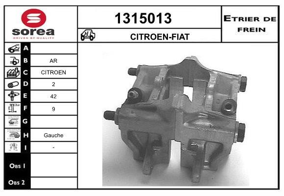 SNRA 1315013 Суппорт тормозной задний левый 1315013: Отличная цена - Купить в Польше на 2407.PL!