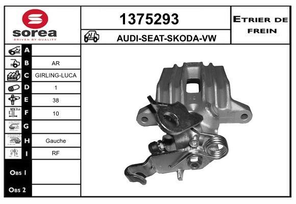 SNRA 1375293 Суппорт тормозной задний левый 1375293: Купить в Польше - Отличная цена на 2407.PL!