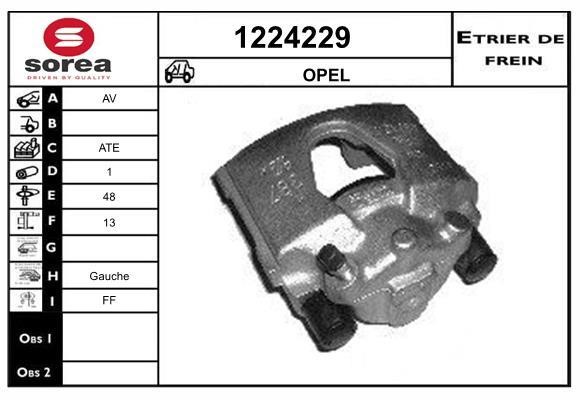 SNRA 1224229 Brake caliper front left 1224229: Buy near me in Poland at 2407.PL - Good price!