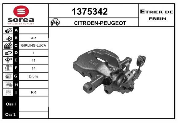 SNRA 1375342 Суппорт тормозной 1375342: Отличная цена - Купить в Польше на 2407.PL!