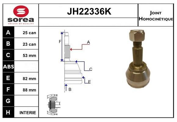 SNRA JH22336K Шарнир равных угловых скоростей (ШРУС) JH22336K: Отличная цена - Купить в Польше на 2407.PL!