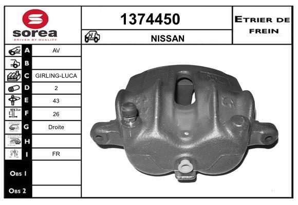 SNRA 1374450 Bremssattel 1374450: Kaufen Sie zu einem guten Preis in Polen bei 2407.PL!