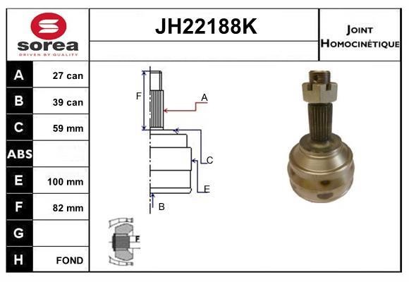 SNRA JH22188K CV joint JH22188K: Buy near me in Poland at 2407.PL - Good price!