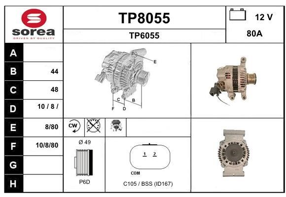 SNRA TP8055 Alternator TP8055: Dobra cena w Polsce na 2407.PL - Kup Teraz!