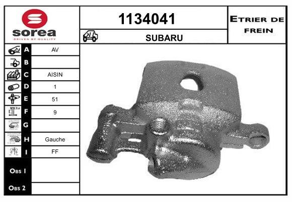 SNRA 1134041 Суппорт тормозной 1134041: Отличная цена - Купить в Польше на 2407.PL!