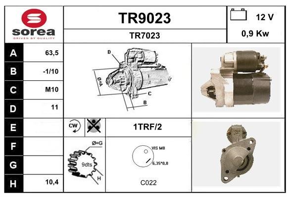 SNRA TR9023 Starter TR9023: Buy near me in Poland at 2407.PL - Good price!