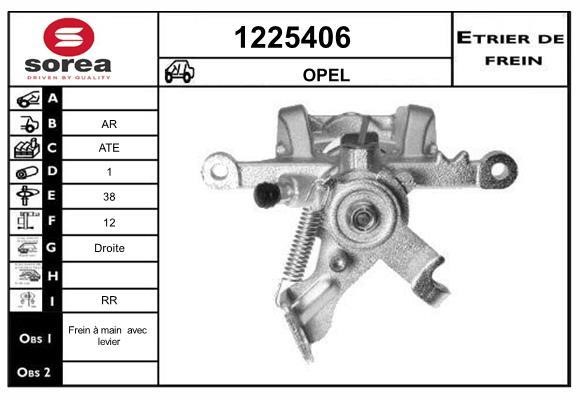 SNRA 1225406 Brake caliper 1225406: Buy near me in Poland at 2407.PL - Good price!