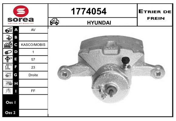 SNRA 1774054 Brake caliper 1774054: Buy near me in Poland at 2407.PL - Good price!