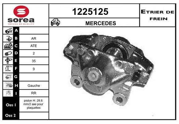 SNRA 1225125 Суппорт тормозной 1225125: Купить в Польше - Отличная цена на 2407.PL!