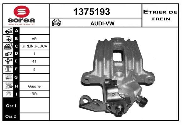 SNRA 1375193 Bremssattel hinten links 1375193: Kaufen Sie zu einem guten Preis in Polen bei 2407.PL!
