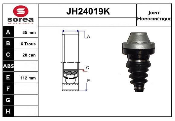 SNRA JH24019K CV joint JH24019K: Buy near me in Poland at 2407.PL - Good price!
