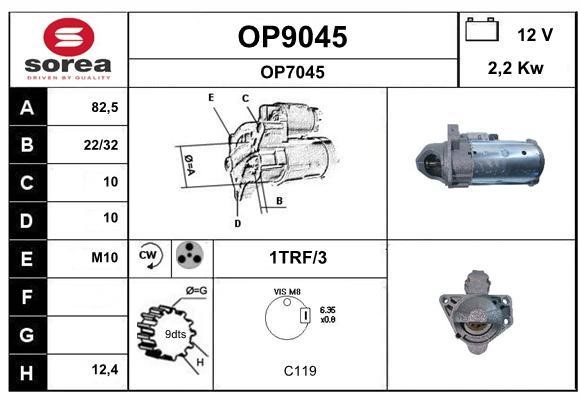 SNRA OP9045 Starter OP9045: Buy near me at 2407.PL in Poland at an Affordable price!