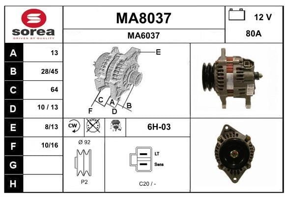 SNRA MA8037 Генератор MA8037: Купить в Польше - Отличная цена на 2407.PL!