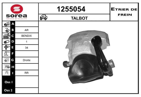 SNRA 1255054 Brake caliper 1255054: Buy near me in Poland at 2407.PL - Good price!