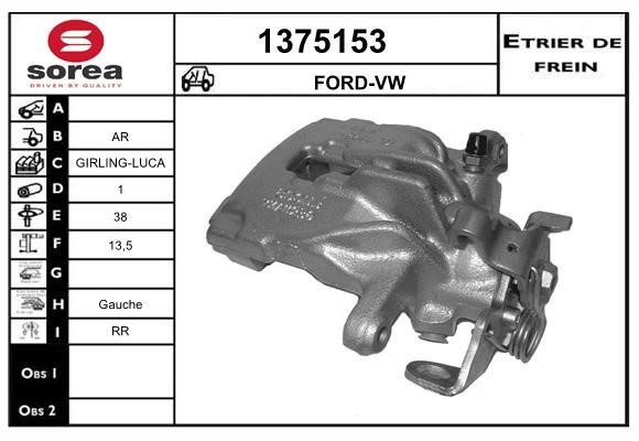 SNRA 1375153 Bremssattel hinten links 1375153: Kaufen Sie zu einem guten Preis in Polen bei 2407.PL!