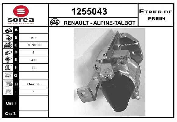 SNRA 1255043 Суппорт тормозной 1255043: Отличная цена - Купить в Польше на 2407.PL!