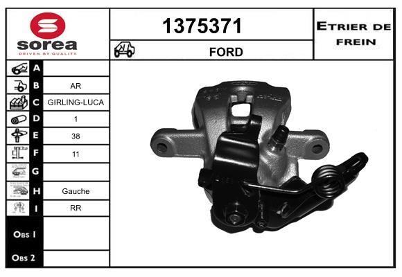 SNRA 1375371 Brake caliper rear left 1375371: Buy near me in Poland at 2407.PL - Good price!