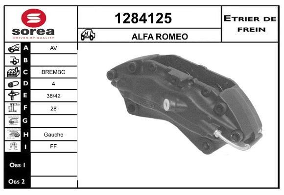 SNRA 1284125 Brake caliper 1284125: Buy near me in Poland at 2407.PL - Good price!
