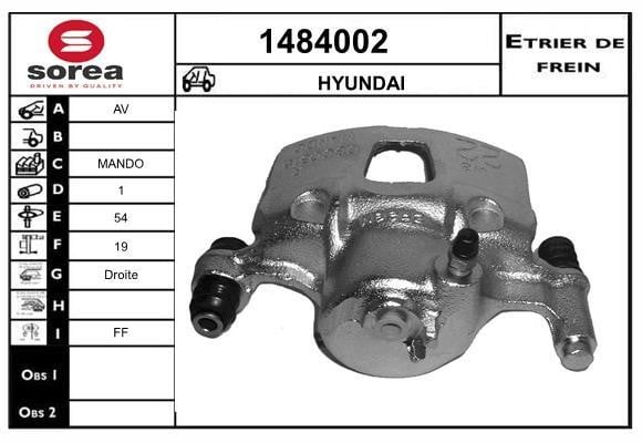 SNRA 1484002 Brake caliper front right 1484002: Buy near me in Poland at 2407.PL - Good price!