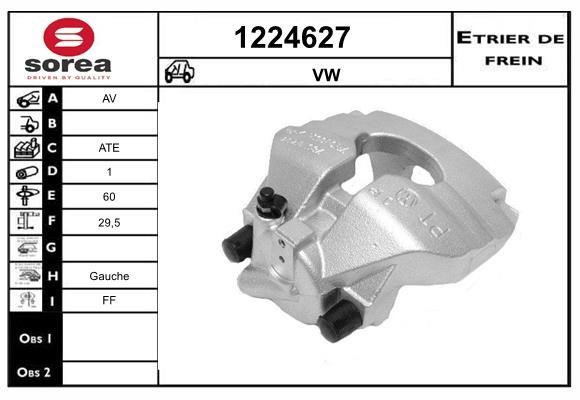 SNRA 1224627 Brake caliper front left 1224627: Buy near me in Poland at 2407.PL - Good price!