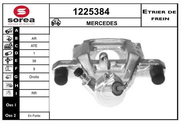 SNRA 1225384 Суппорт тормозной 1225384: Отличная цена - Купить в Польше на 2407.PL!