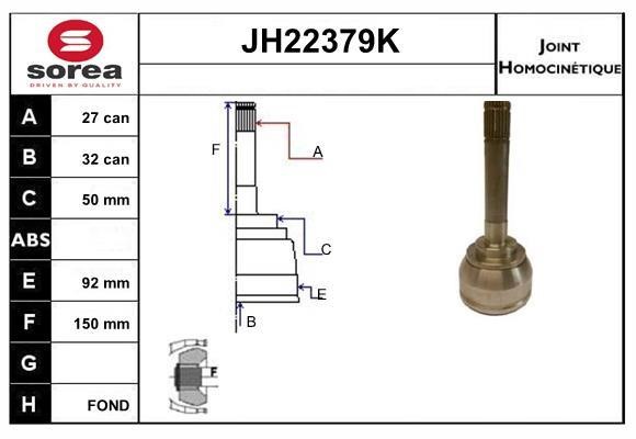 SNRA JH22379K CV joint JH22379K: Buy near me in Poland at 2407.PL - Good price!