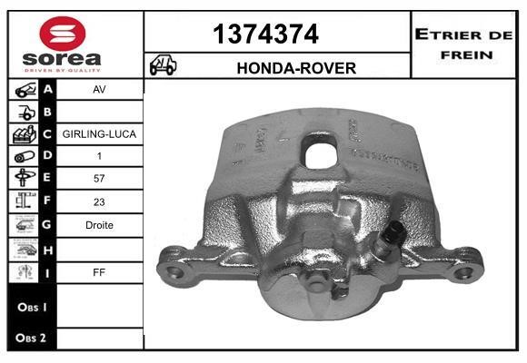 SNRA 1374374 Суппорт тормозной передний правый 1374374: Купить в Польше - Отличная цена на 2407.PL!