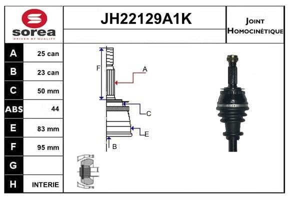 SNRA JH22129A1K Шарнір рівних кутових швидкостей (ШРКШ) JH22129A1K: Приваблива ціна - Купити у Польщі на 2407.PL!