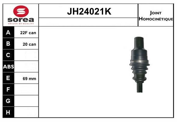 SNRA JH24021K Joint Kit, drive shaft JH24021K: Buy near me in Poland at 2407.PL - Good price!