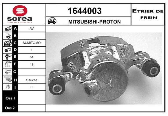 SNRA 1644003 Brake caliper front left 1644003: Buy near me in Poland at 2407.PL - Good price!