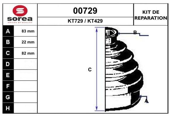 SNRA 00729 Bellow, driveshaft 00729: Buy near me at 2407.PL in Poland at an Affordable price!