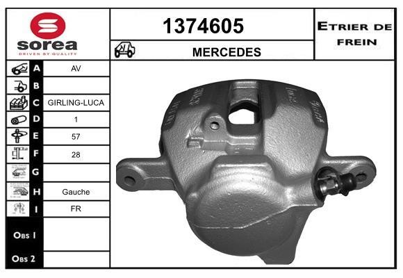SNRA 1374605 Brake caliper front left 1374605: Buy near me in Poland at 2407.PL - Good price!