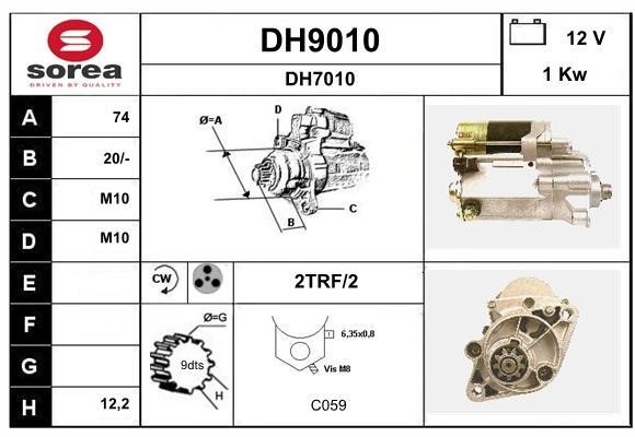 SNRA DH9010 Starter DH9010: Buy near me in Poland at 2407.PL - Good price!