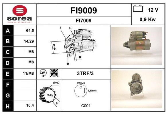 SNRA FI9009 Стартер FI9009: Отличная цена - Купить в Польше на 2407.PL!