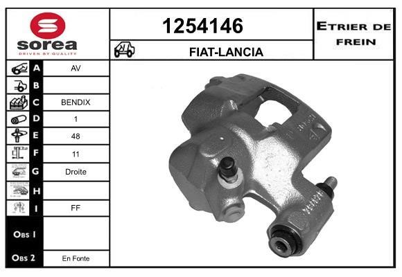 SNRA 1254146 Brake caliper front right 1254146: Buy near me in Poland at 2407.PL - Good price!