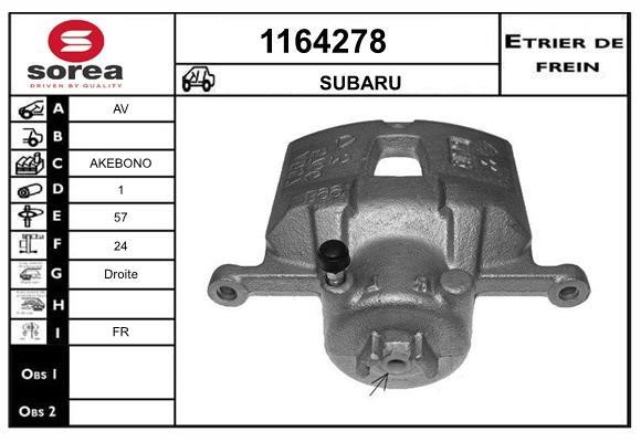 SNRA 1164278 Brake caliper front right 1164278: Buy near me in Poland at 2407.PL - Good price!