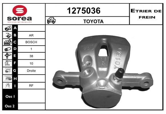 SNRA 1275036 Brake caliper 1275036: Buy near me in Poland at 2407.PL - Good price!