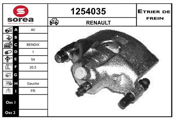 SNRA 1254035 Brake caliper 1254035: Buy near me in Poland at 2407.PL - Good price!