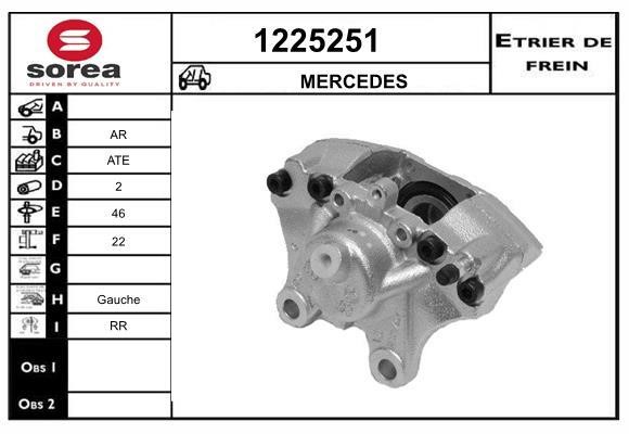 SNRA 1225251 Brake caliper 1225251: Buy near me in Poland at 2407.PL - Good price!