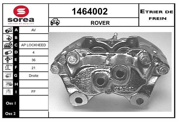 SNRA 1464002 Brake caliper 1464002: Buy near me in Poland at 2407.PL - Good price!