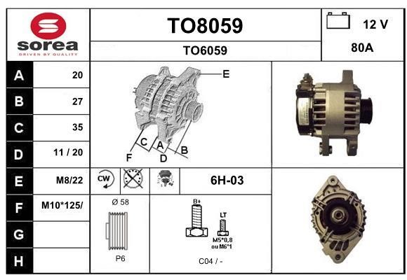 SNRA TO8059 Generator TO8059: Kaufen Sie zu einem guten Preis in Polen bei 2407.PL!