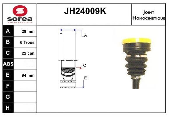 SNRA JH24009K Przegub homokinetyczny JH24009K: Dobra cena w Polsce na 2407.PL - Kup Teraz!