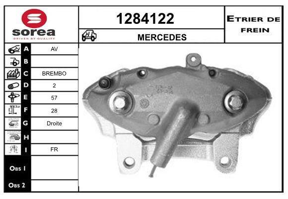 SNRA 1284122 Brake caliper front right 1284122: Buy near me in Poland at 2407.PL - Good price!