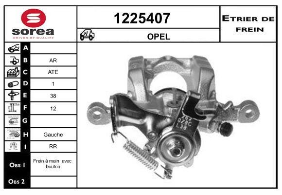 SNRA 1225407 Brake caliper 1225407: Buy near me in Poland at 2407.PL - Good price!